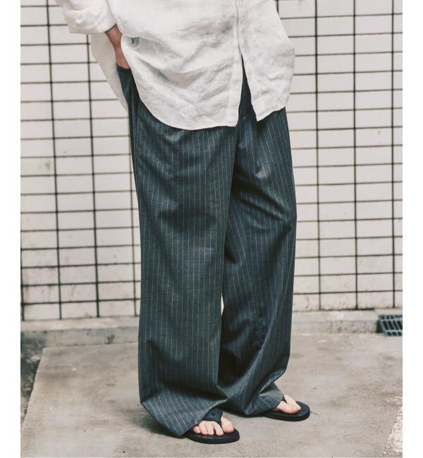 417 EDIFICE「〈追加予約〉TR ワイドイージーパンツ」|スラックス|