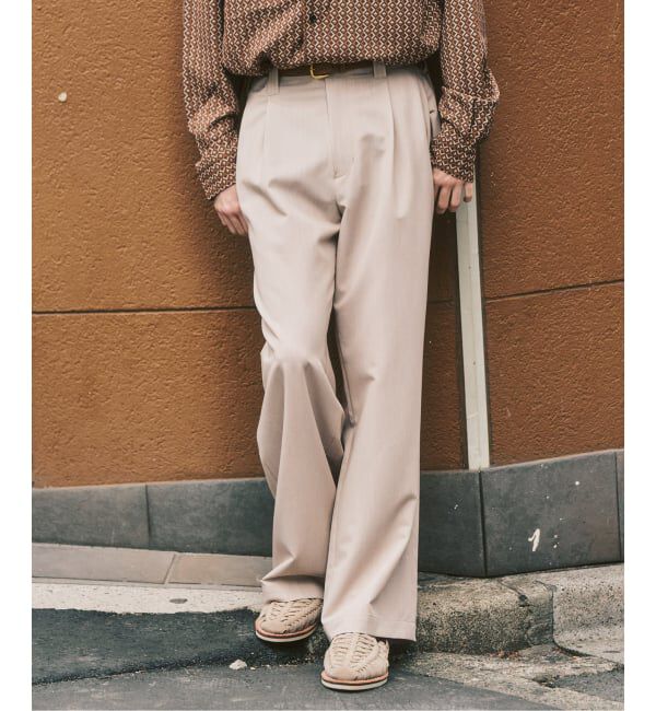 417 EDIFICE「〈追加予約〉TR ワイドイージーパンツ」|スラックス|