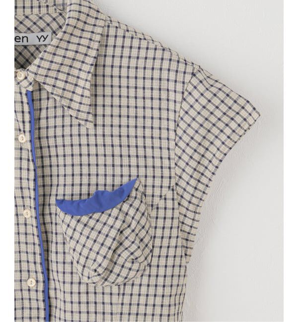 PULP「OPEN YY / オープン ワイワイ Woven COLOR BLOCK WIRE SHIRT」|シャツ・ブラウス|