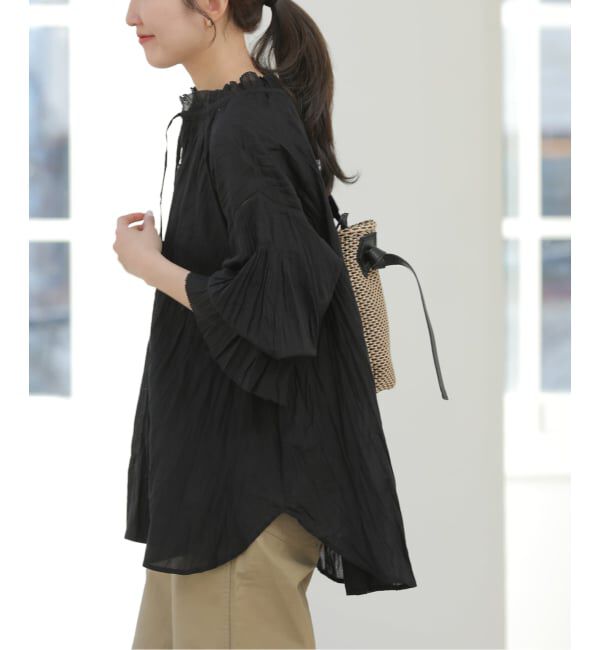 JOURNAL STANDARD relume「コットンボイルクリンクルタックフリルプルオーバー」|シャツ・ブラウス|