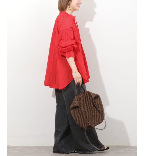JOURNAL STANDARD relume「コットンボイルクリンクルタックフリルプルオーバー」|シャツ・ブラウス|