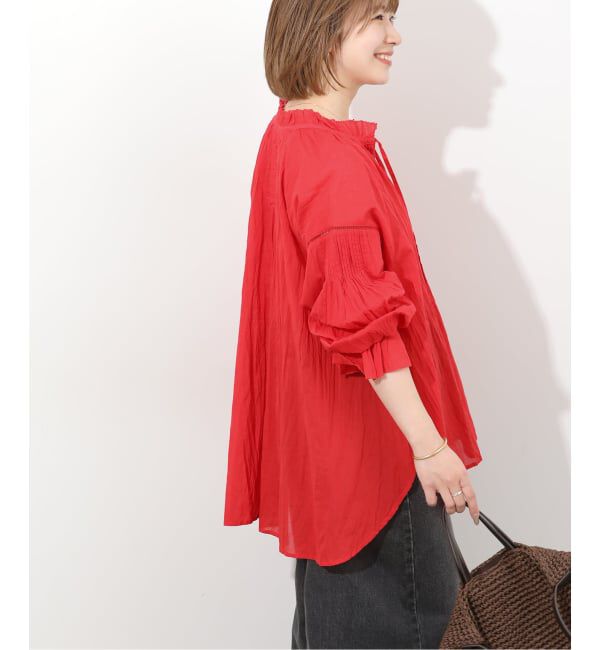 JOURNAL STANDARD relume「コットンボイルクリンクルタックフリルプルオーバー」|シャツ・ブラウス|