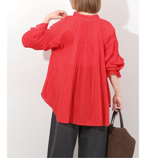 JOURNAL STANDARD relume「コットンボイルクリンクルタックフリルプルオーバー」|シャツ・ブラウス|