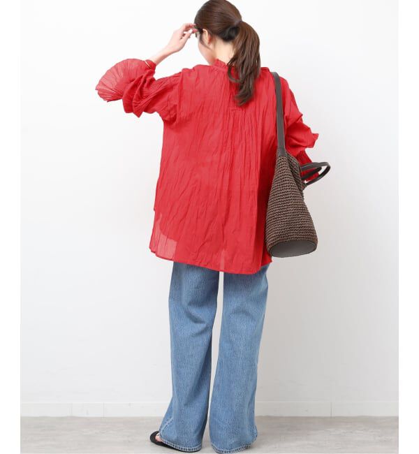 JOURNAL STANDARD relume「コットンボイルクリンクルタックフリルプルオーバー」|シャツ・ブラウス|