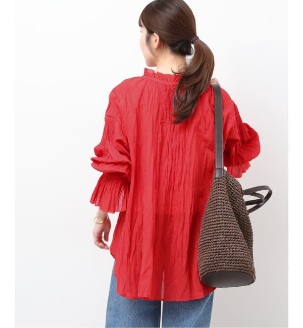 JOURNAL STANDARD relume「コットンボイルクリンクルタックフリルプルオーバー」|シャツ・ブラウス|