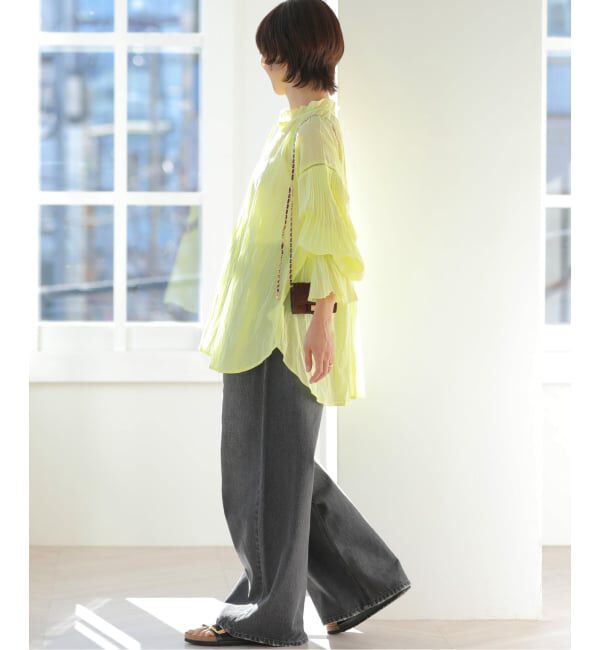 JOURNAL STANDARD relume「コットンボイルクリンクルタックフリルプルオーバー」|シャツ・ブラウス|