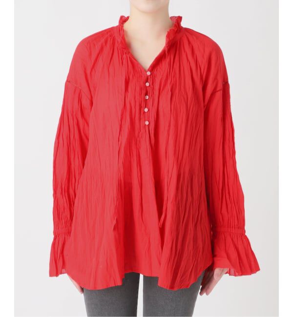 JOURNAL STANDARD relume「コットンボイルクリンクルタックフリルプルオーバー」|シャツ・ブラウス|