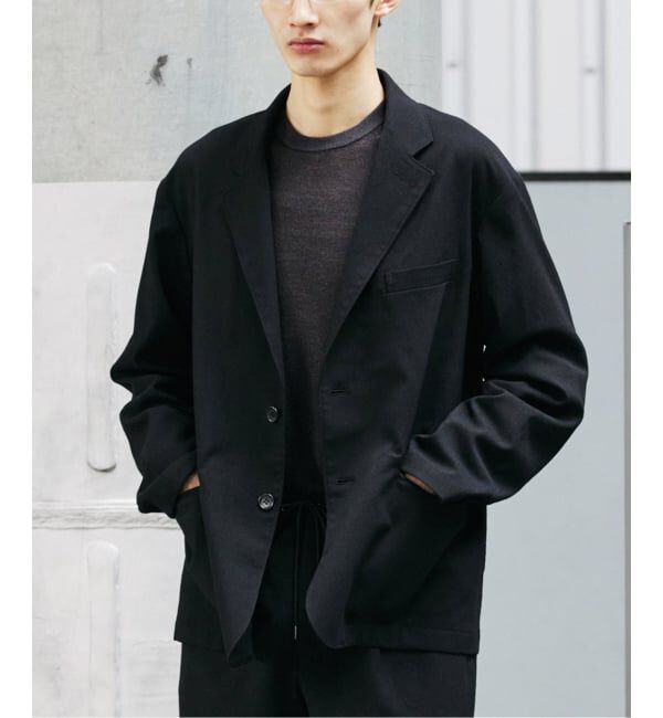 JOURNAL STANDARD「TR スラブ トロ フィールド ジャケット」|テーラードジャケット|ブラック