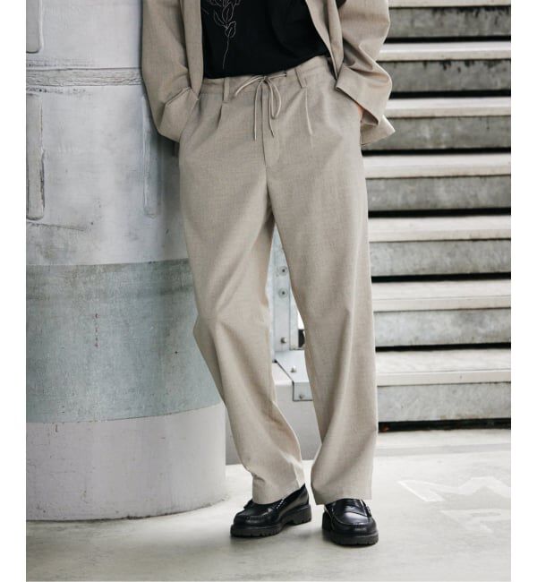 JOURNAL STANDARD「TR スラブ トロ イージー スラックス」|スラックス|ベージュ