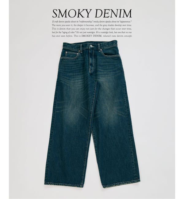 JOURNAL STANDARD relume「スモーキーデニム 11oz ワイドパンツ」|デニム|ネイビー B
