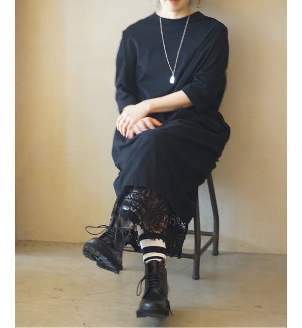 journal standard luxe「《追加》クラシックテンジク スタンダードクルーネックワンピース」|ワンピース|