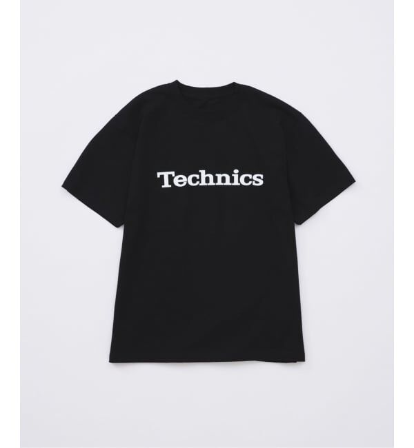 JOURNAL STANDARD「Technics x JOURNAL STANDARD ロゴ プリントTシャツ」|Tシャツ・カットソー|ブラック