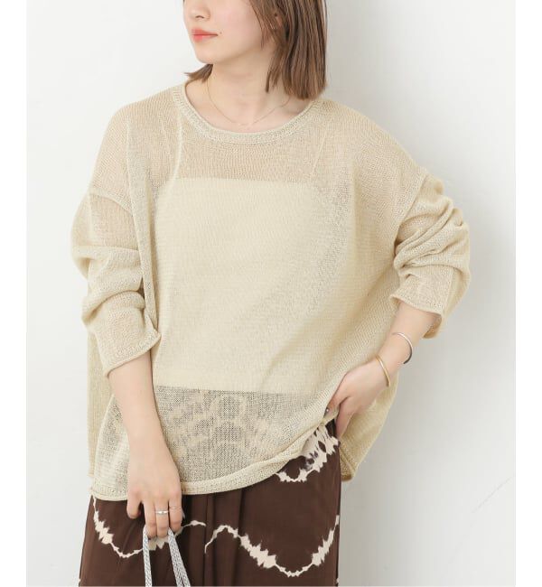 JOURNAL STANDARD relume「《追加 / 新色》PEリネンルーズプルオーバー」|ニット・セーター|