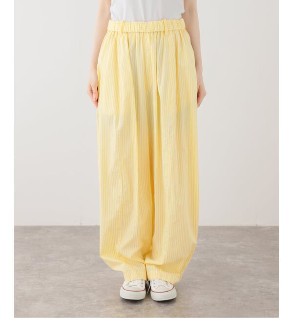 journal standard luxe「ストライプ カームパンツ」|その他|イエロー