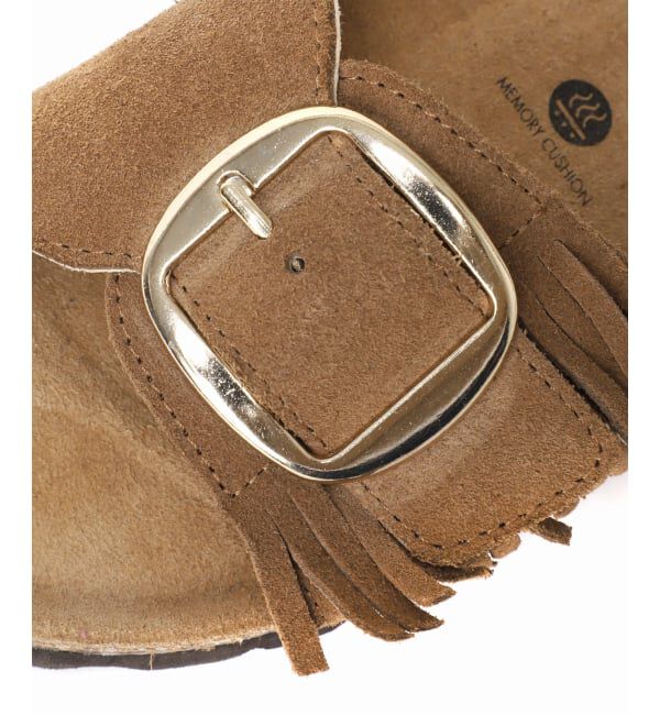 JOURNAL STANDARD relume「《予約》【PLAKTON/プラクトン】フリンジバックルサンダル」|サンダル|