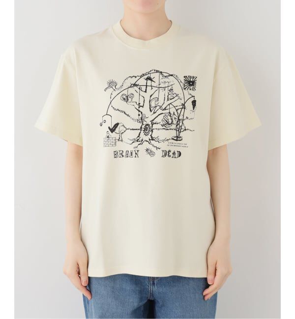 Oriens JOURNAL STANDARD「【BRAIN DEAD/ブレインデッド】ORACLE T-SHIRT」|Tシャツ・カットソー|ナチュラル