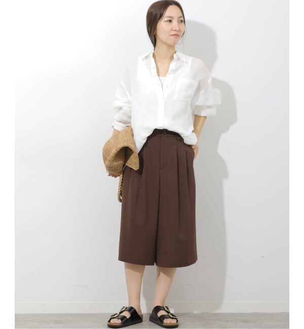 JOURNAL STANDARD relume「《予約》接触冷感 / 防シワ【MULTI FUNC+】タックハーフパンツ」|その他|