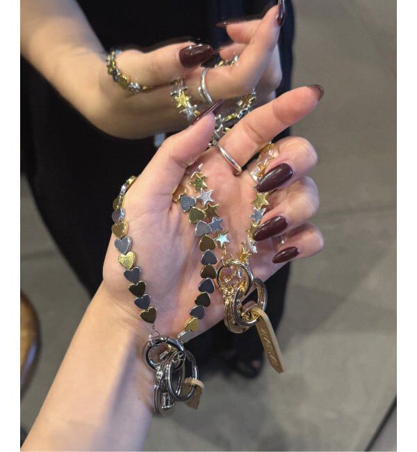 JOURNAL STANDARD relume「《WEB限定追加予約2》【HASHIBAMI/ハシバミ】ハートガタヘマタイトMIX：ストラップ」|その他|