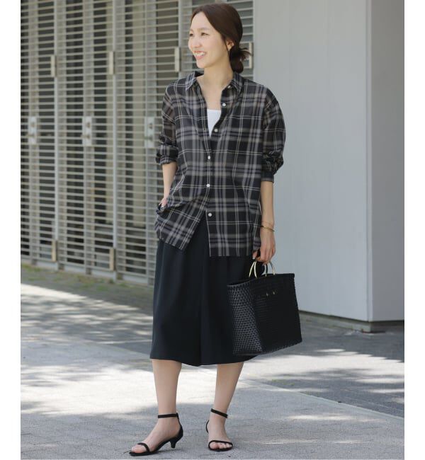 JOURNAL STANDARD relume「《予約》シアーボイルコットンチェックシャツ」|シャツ・ブラウス|