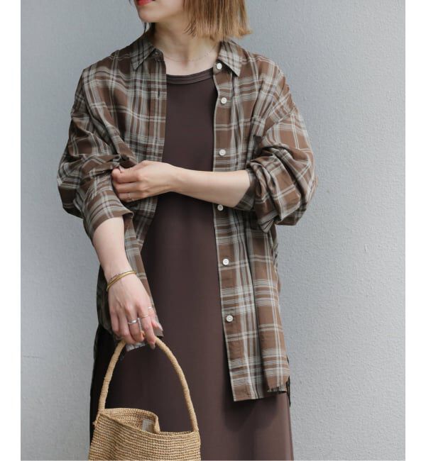 JOURNAL STANDARD relume「《予約》シアーボイルコットンチェックシャツ」|シャツ・ブラウス|