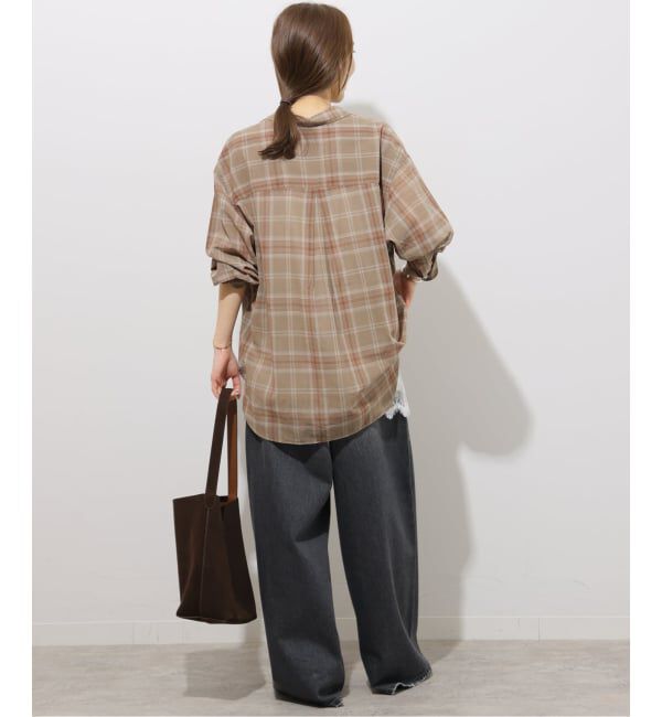 JOURNAL STANDARD relume「《予約》シアーボイルコットンチェックシャツ」|シャツ・ブラウス|