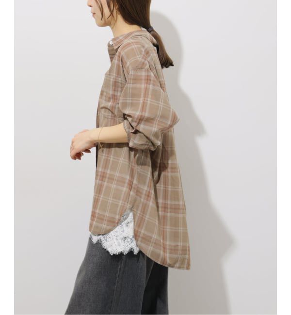 JOURNAL STANDARD relume「《予約》シアーボイルコットンチェックシャツ」|シャツ・ブラウス|