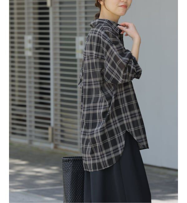 JOURNAL STANDARD relume「《予約》シアーボイルコットンチェックシャツ」|シャツ・ブラウス|