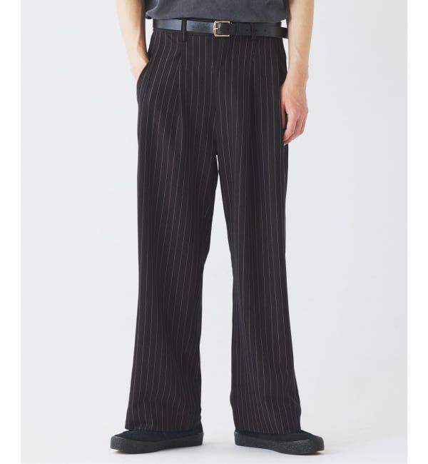 JOURNAL STANDARD relume「《予約》ヒールカット TR ルーズ ライトスラックス」|スラックス|ブラック A