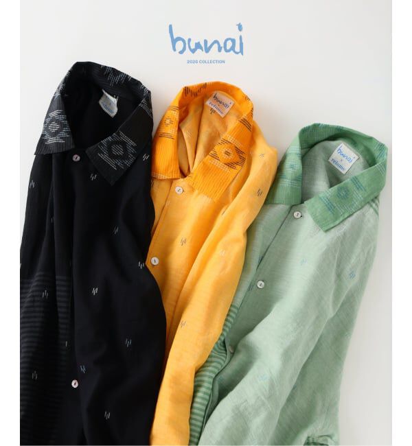 JOURNAL STANDARD relume「《予約》bunai / ブナイ 別注 ジャムダニ織 ガーゼシャツ」|シャツ・ブラウス|