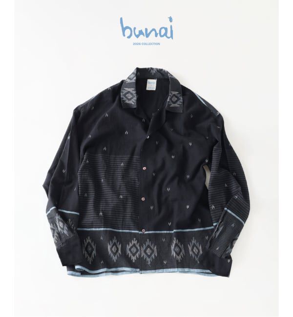 JOURNAL STANDARD relume「《予約》bunai / ブナイ 別注 ジャムダニ織 ガーゼシャツ」|シャツ・ブラウス|