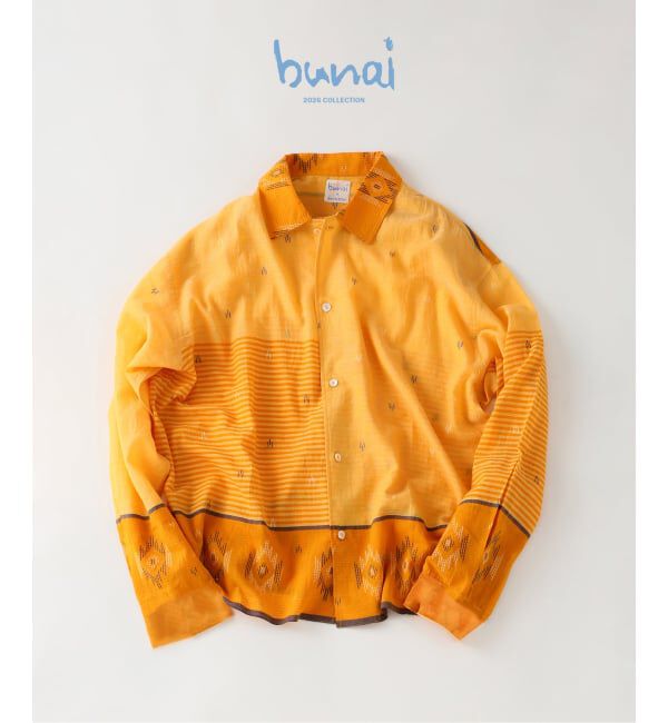 JOURNAL STANDARD relume「《予約》bunai / ブナイ 別注 ジャムダニ織 ガーゼシャツ」|シャツ・ブラウス|