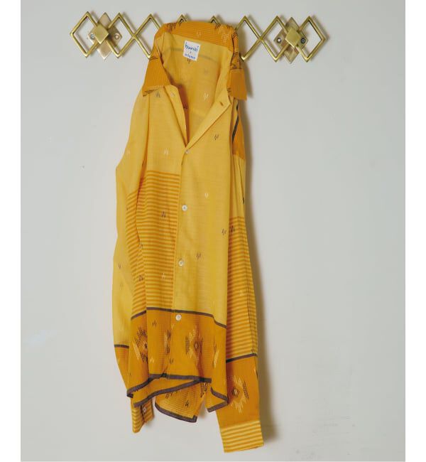 JOURNAL STANDARD relume「《予約》bunai / ブナイ 別注 ジャムダニ織 ガーゼシャツ」|シャツ・ブラウス|イエロー