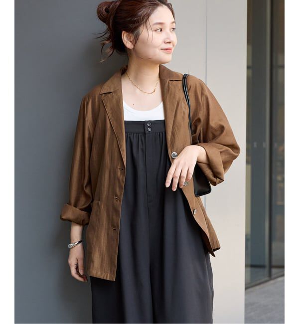 JOURNAL STANDARD「《追加予約》ライトラフクロスジャケット」|テーラードジャケット|ブラウン