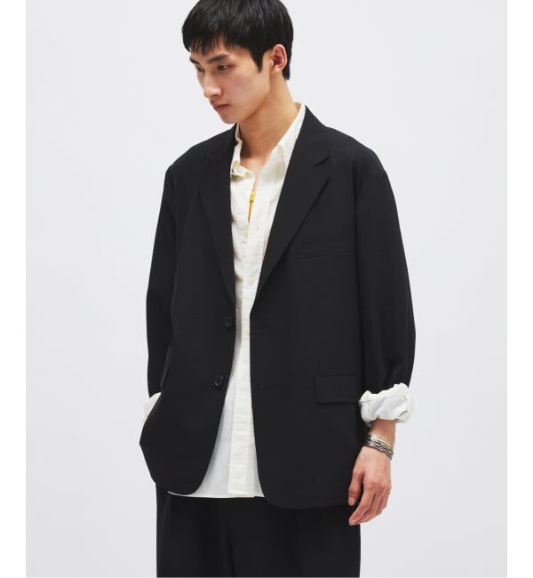 JOURNAL STANDARD「《予約》EVALET / エバレット ギンガム チェック フィールド ジャケット」|テーラードジャケット|ブラック