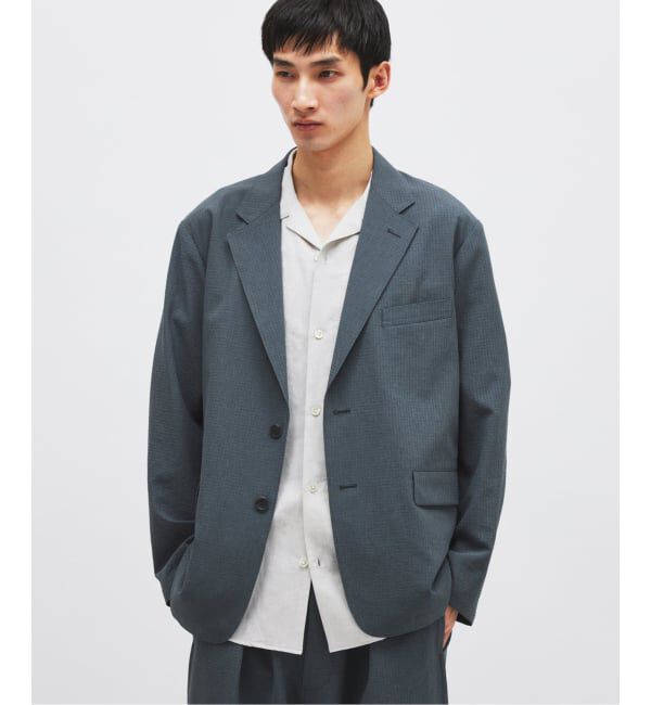 JOURNAL STANDARD「《予約》EVALET / エバレット ギンガム チェック フィールド ジャケット」|テーラードジャケット|グレーA