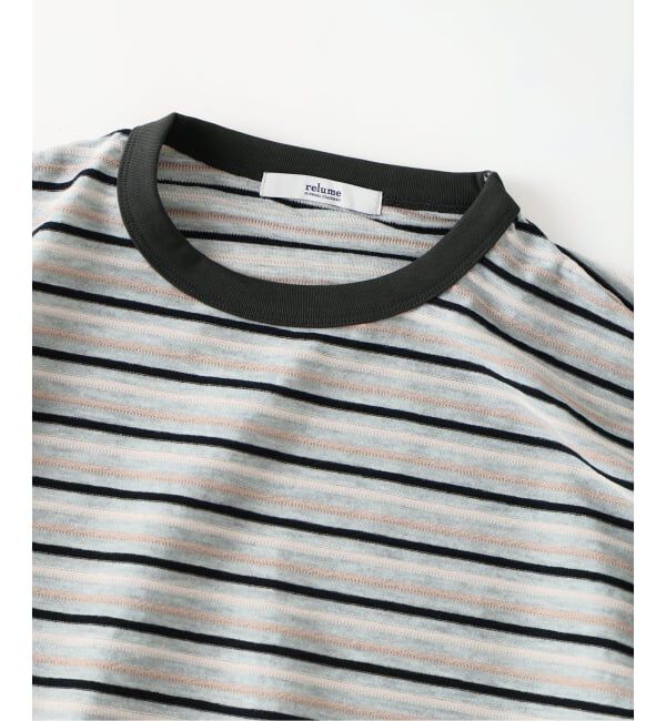 JOURNAL STANDARD relume「《予約》テクスチャー マルチボーダー Tシャツ」|Tシャツ・カットソー|