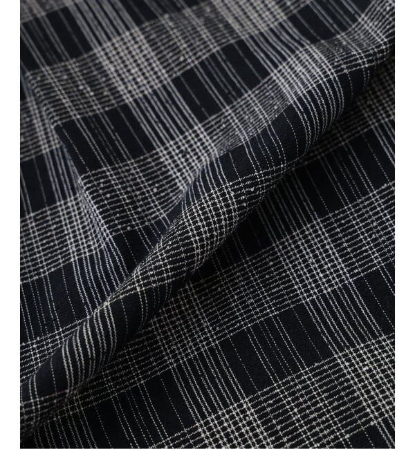 J.S.Homestead「《予約》J.S.Homestead / ブークレ チェック リラックス オープン カラー シャツ」|シャツ・ブラウス|