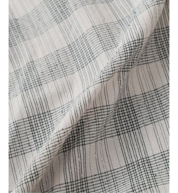 J.S.Homestead「《予約》J.S.Homestead / ブークレ チェック リラックス オープン カラー シャツ」|シャツ・ブラウス|