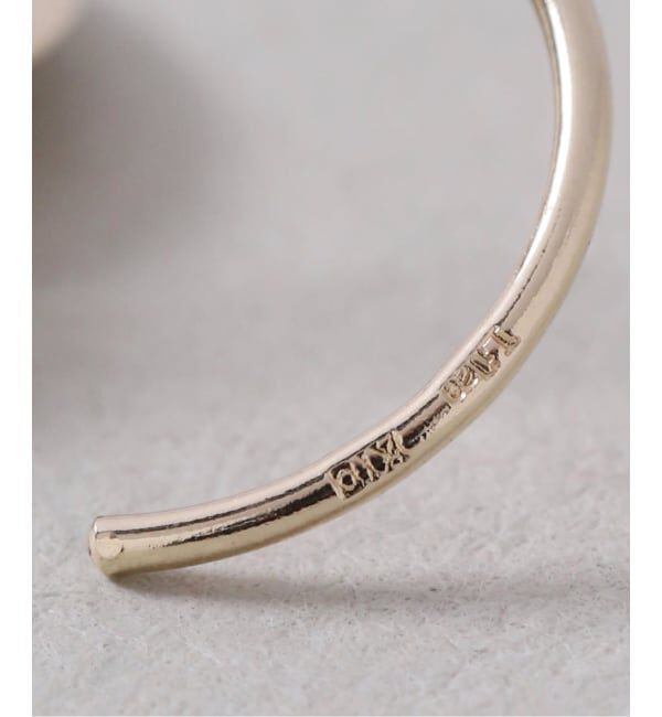 Lilas by Spick&Span「サンライズプレートピアス K10（両耳）」|ピアス|