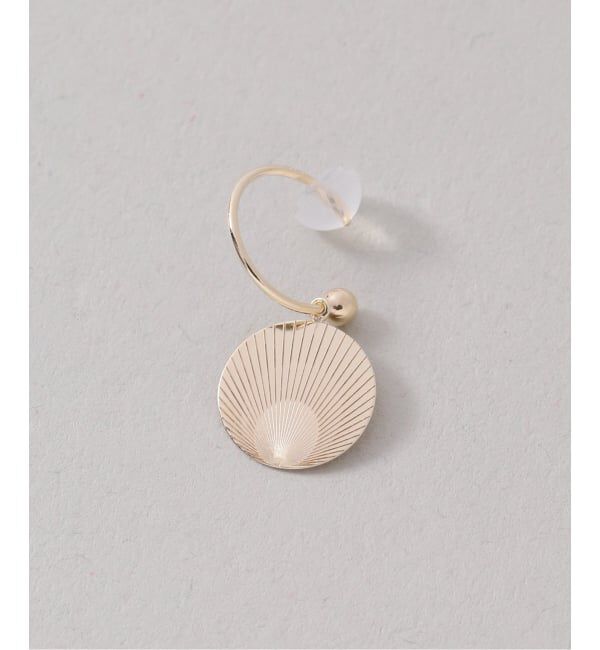 Lilas by Spick&Span「サンライズプレートピアス K10（両耳）」|ピアス|