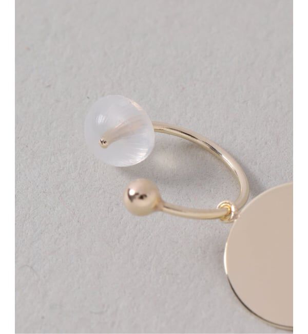 Lilas by Spick&Span「サンライズプレートピアス K10（両耳）」|ピアス|