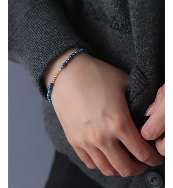 Lilas by Spick&Span「《予約》ミラーボール*サザレインディゴパールブレスレット K10」|ブレスレット・バングル|