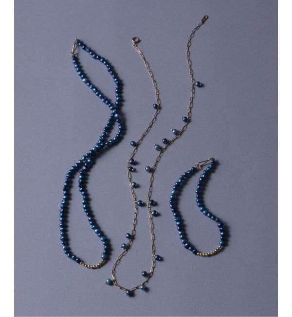 Lilas by Spick&Span「《予約》ミラーボール*サザレインディゴパールブレスレット K10」|ブレスレット・バングル|