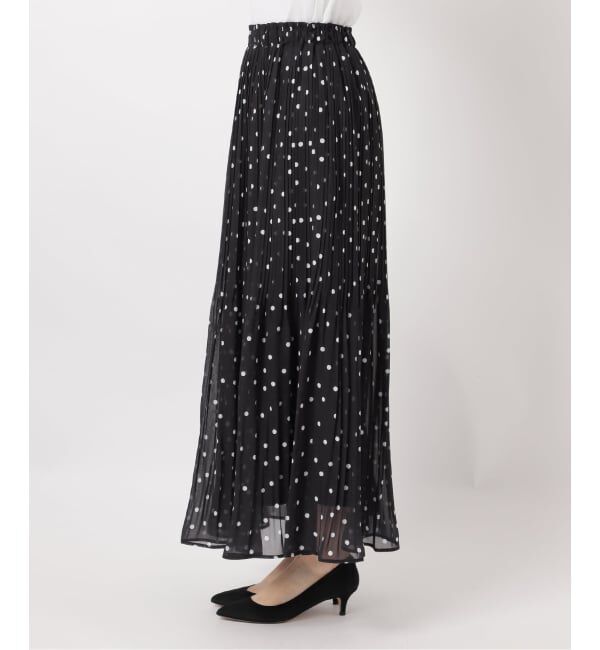 Spick and Span「《WEB限定 / 追加》ドットプリーツイージースカート」|スカート|