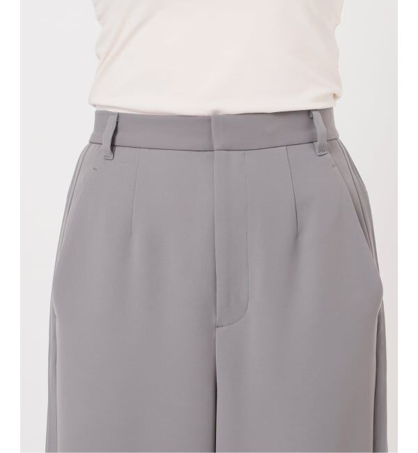 NOBLE「サイドラインピンタックパンツ」|スラックス|