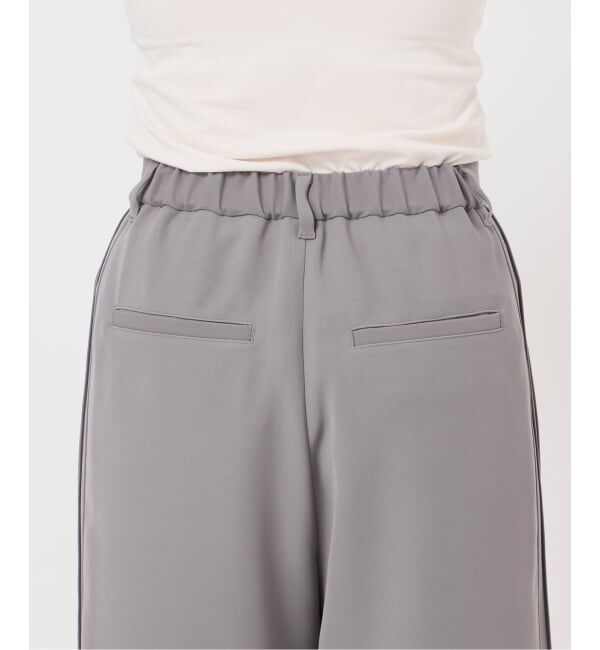 NOBLE「サイドラインピンタックパンツ」|スラックス|