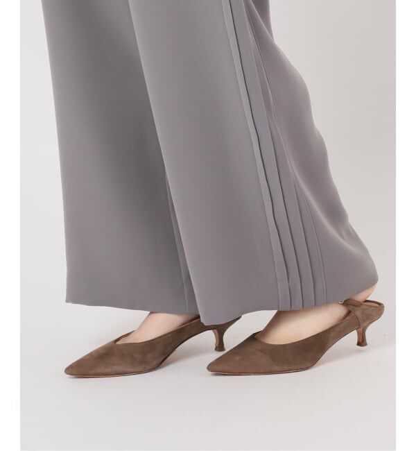 NOBLE「サイドラインピンタックパンツ」|スラックス|