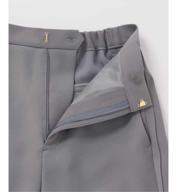 NOBLE「サイドラインピンタックパンツ」|スラックス|