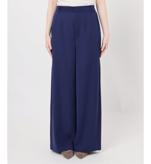 NOBLE「サイドラインピンタックパンツ」|スラックス|