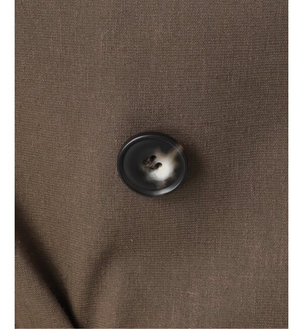 NOBLE「《セットアップ対応》麻ストレッチVカラージャケット」|ノーカラージャケット|